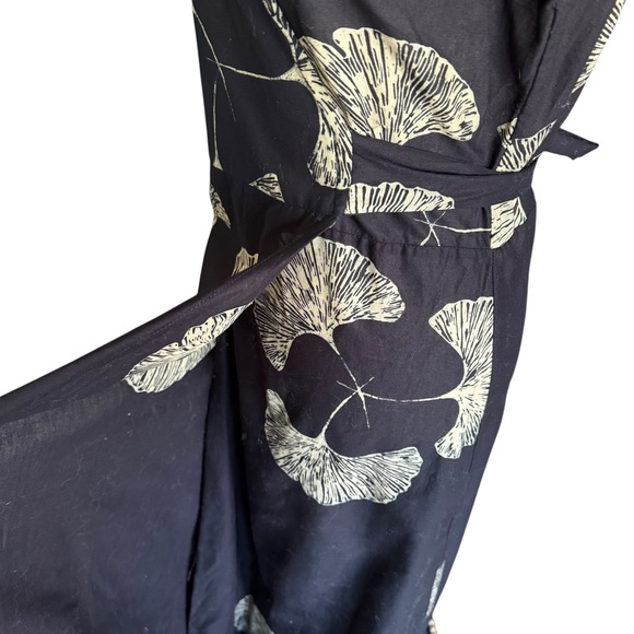 Natalie Martin Danika Cotton Wrap Maxi Dress Floral Size Medium - Picture 9 of 15